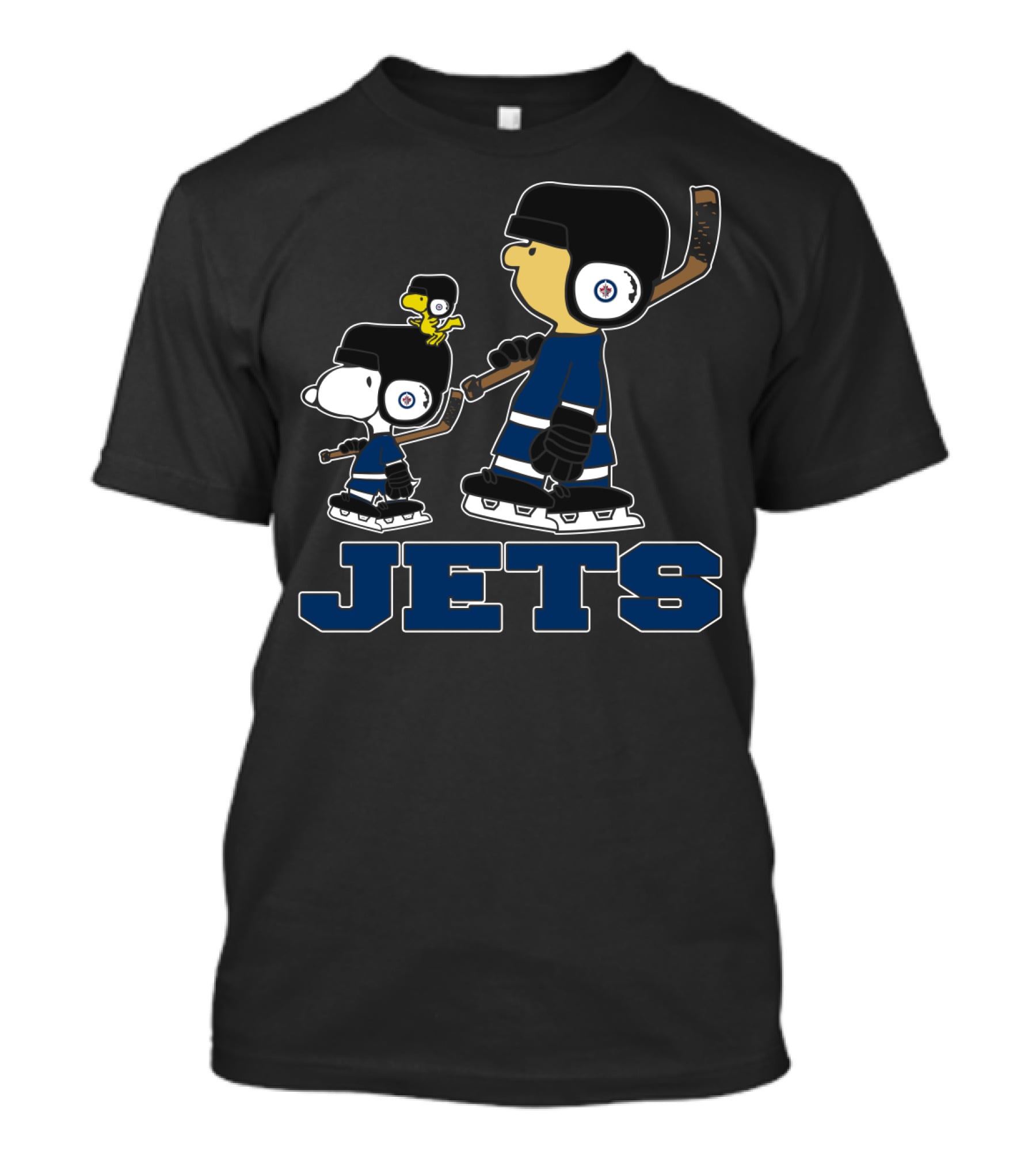 Snoopy And Woodstock Winnipeg Jets Hockey Fans T-Shirt