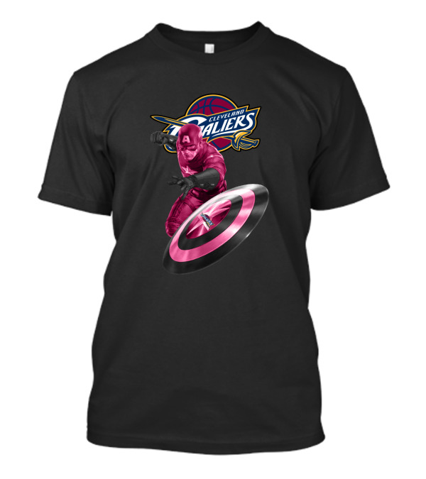 Cleveland Cavaliers Captain America Crossover Shield T-Shirt