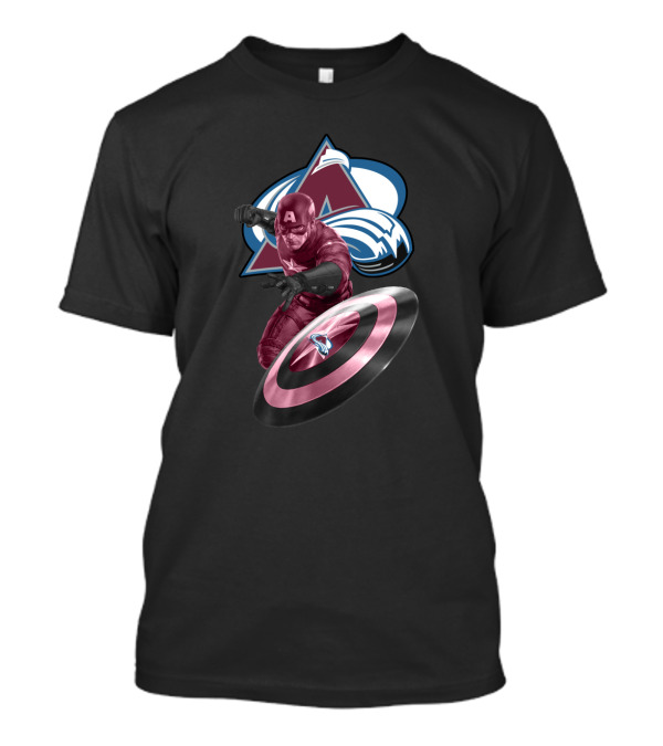 Captain America Colorado Avalanche Crossover T-Shirt
