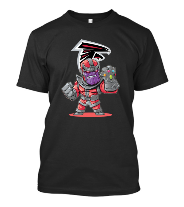 Thanos Atlanta Falcons Infinity Gauntlet Logo Mashup T-Shirt