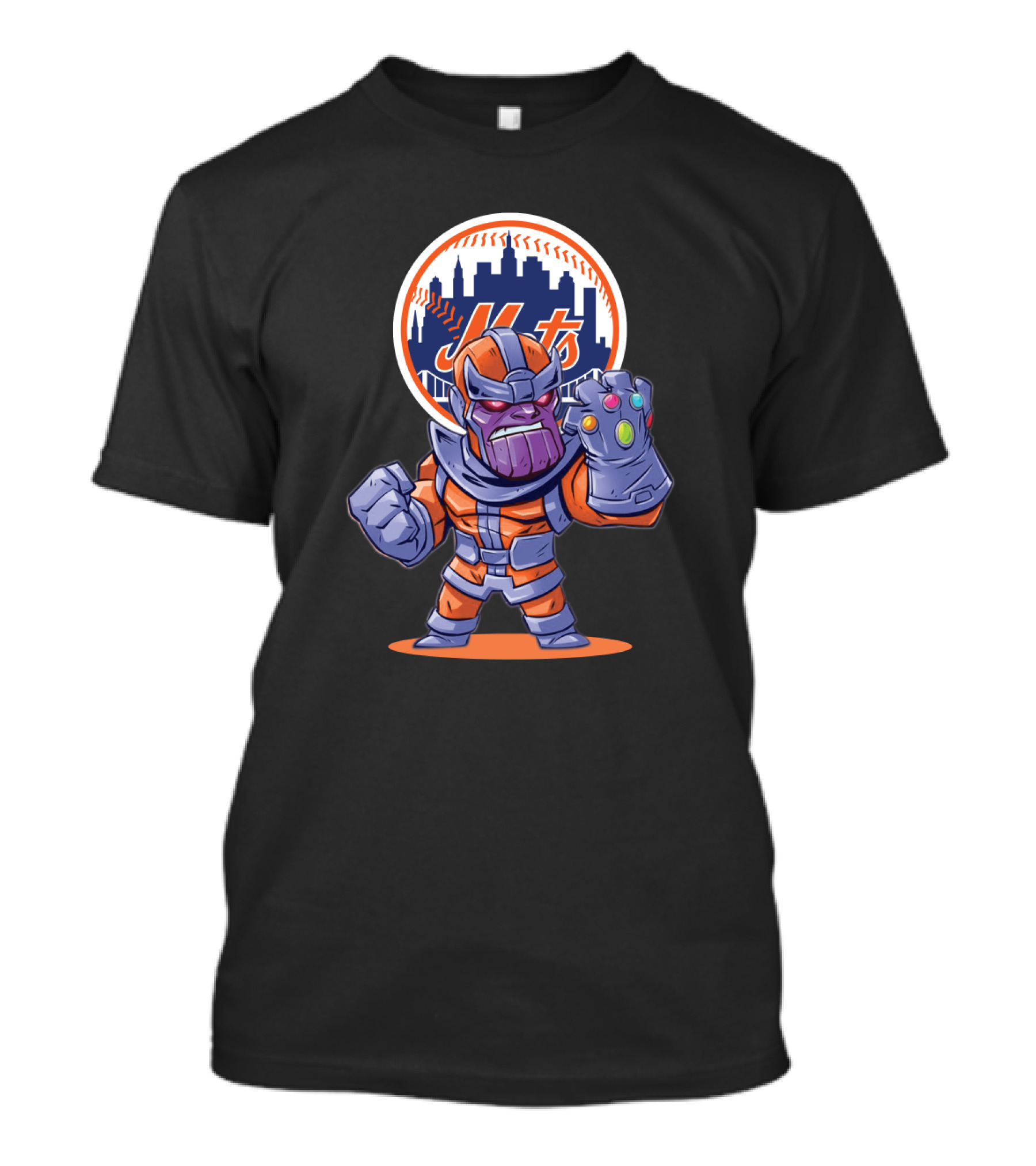 Thanos Ny Mets Fans Infinity Gauntlet Baseball Crossover T-Shirt