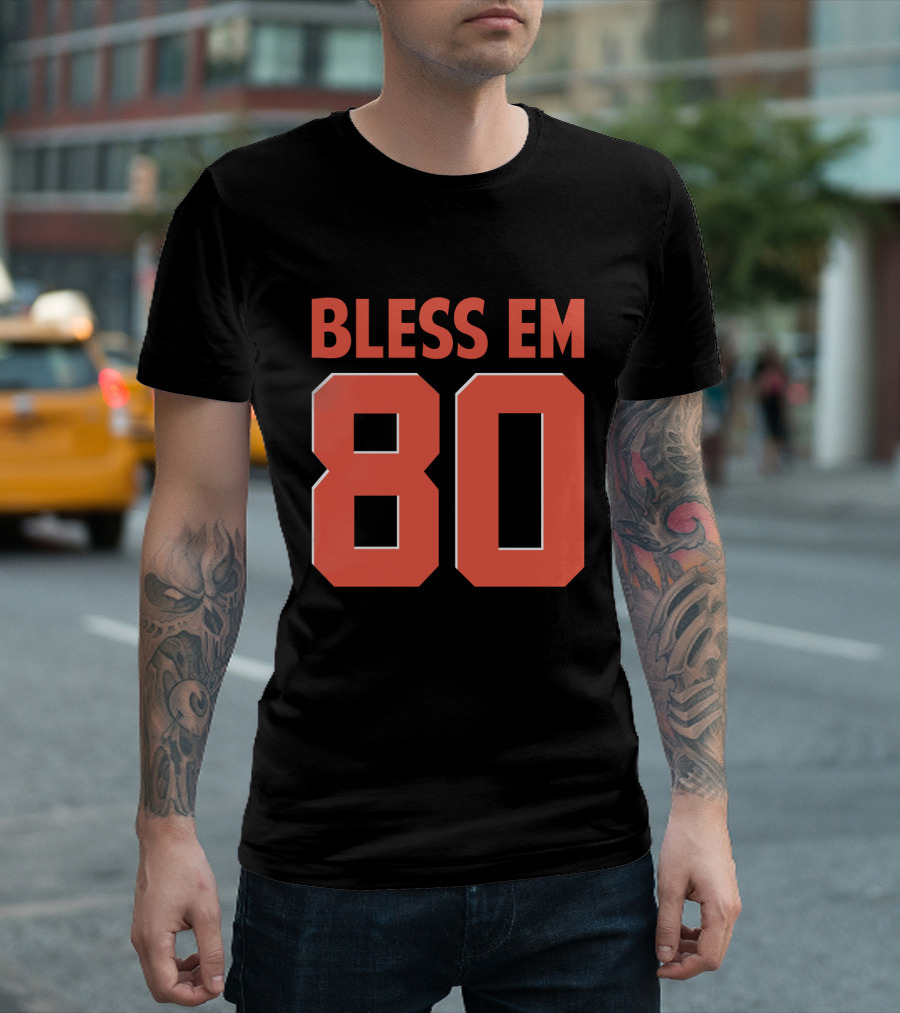 Bless Em 80 Cleveland Browns Football T-Shirt