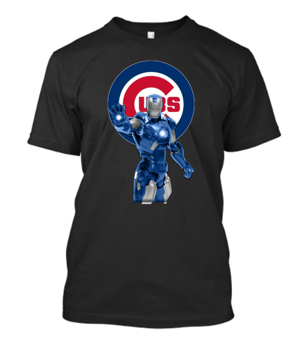 Chicago Cubs Iron Man Crossover Marvel Merchandise T-Shirt