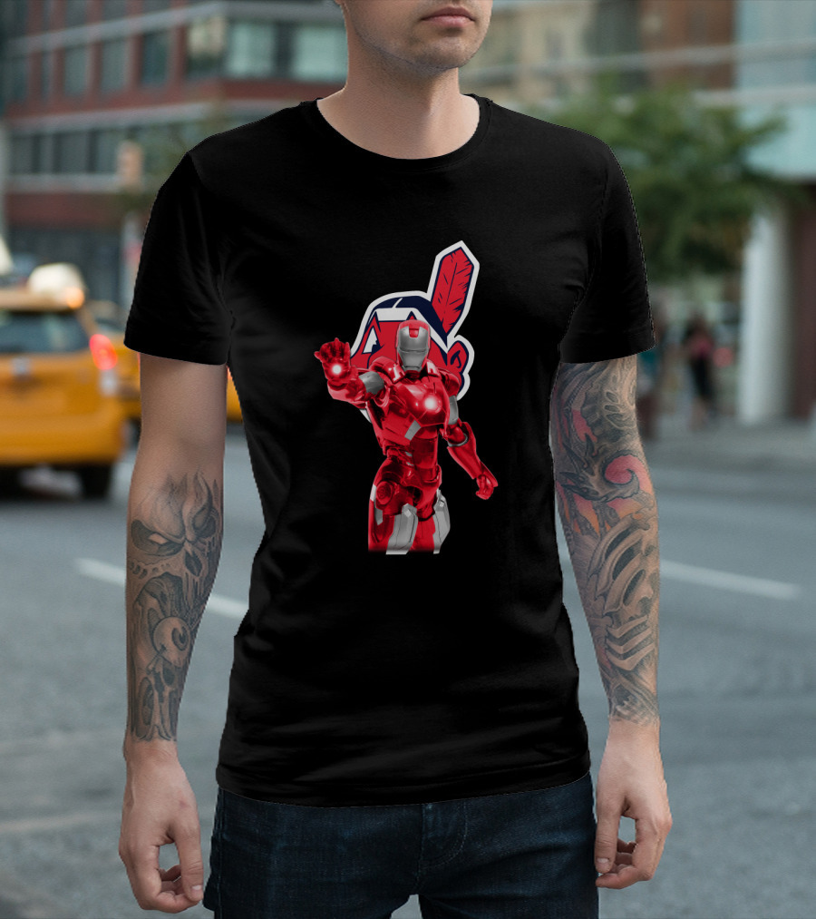 Iron Man Cleveland Indians Chief Wahoo Collaboration T-Shirt