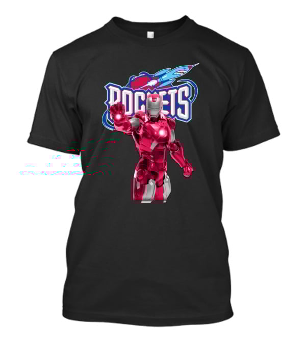 Iron Man Inspired Houston Rockets Enthusiast Gear T-Shirt