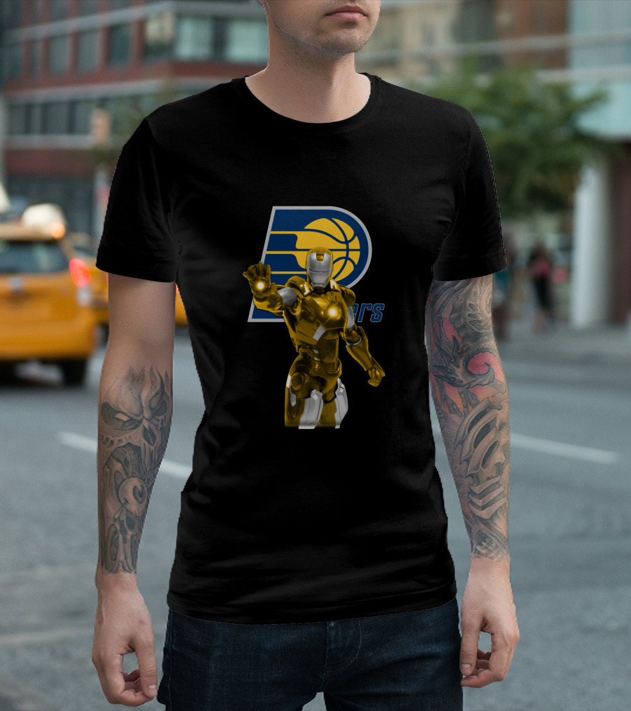 Iron Man Indiana Pacers Fan Collaboration T-Shirt
