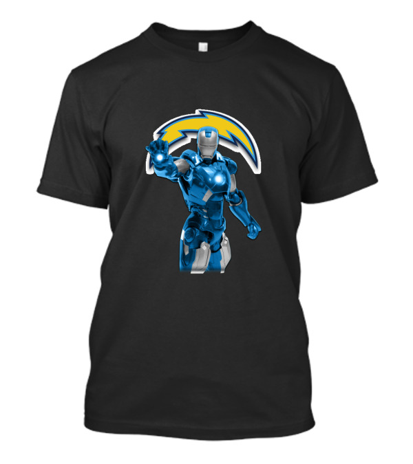 Iron Man Los Angeles Chargers Nfl Fan Crossover T-Shirt