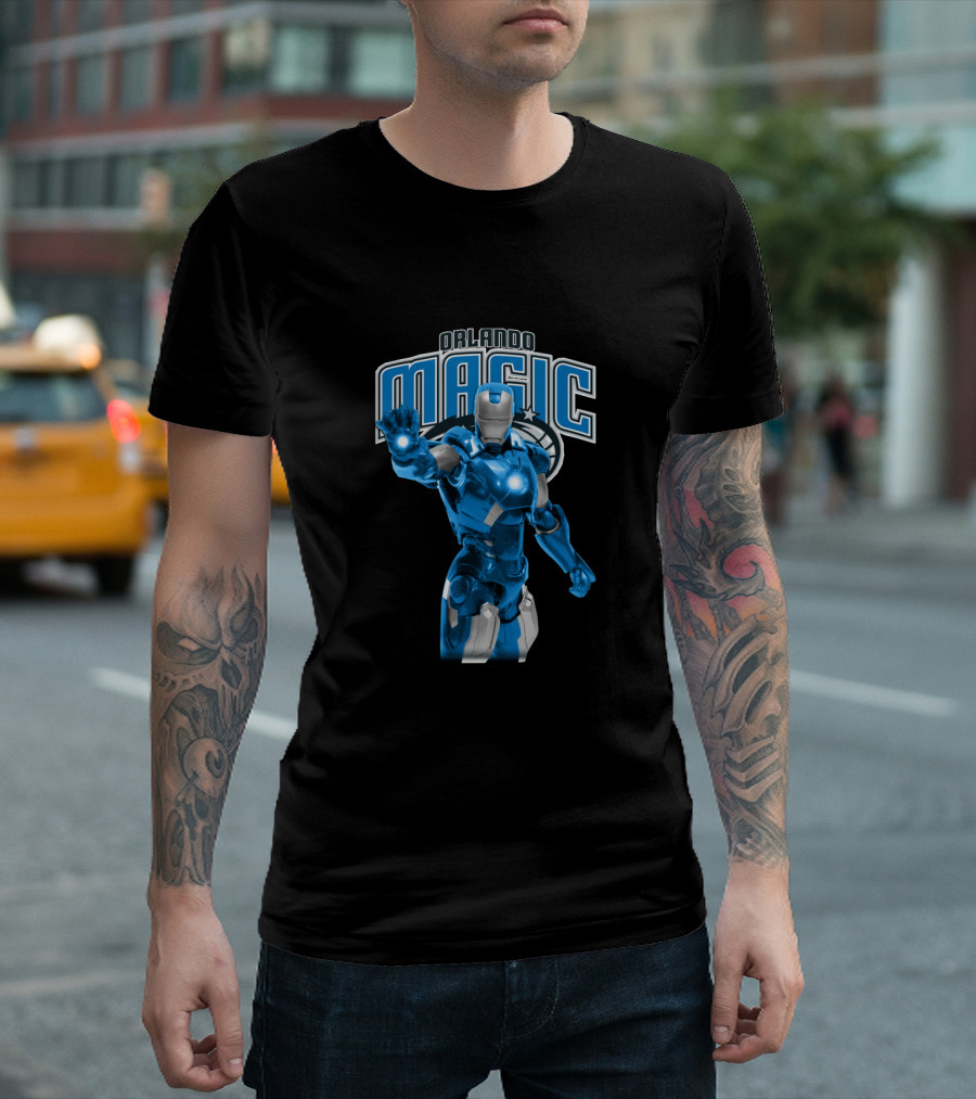 Iron Man Orlando Magic Crossover For Fans T-Shirt