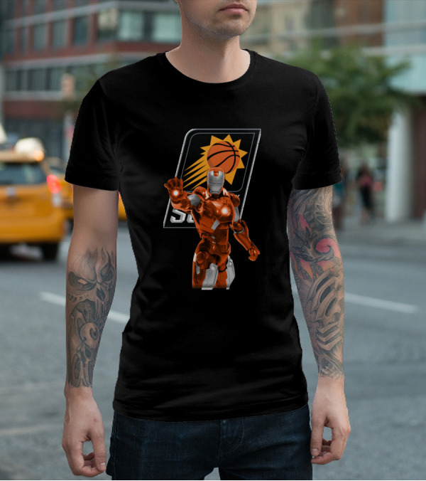 Iron Man Phoenix Suns Nba Fans Crossover T-Shirt