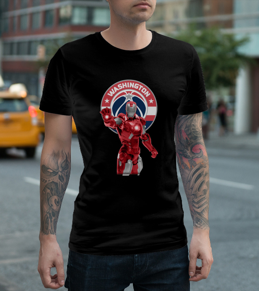 Washington Wizards Iron Man Crossover For Fans T-Shirt