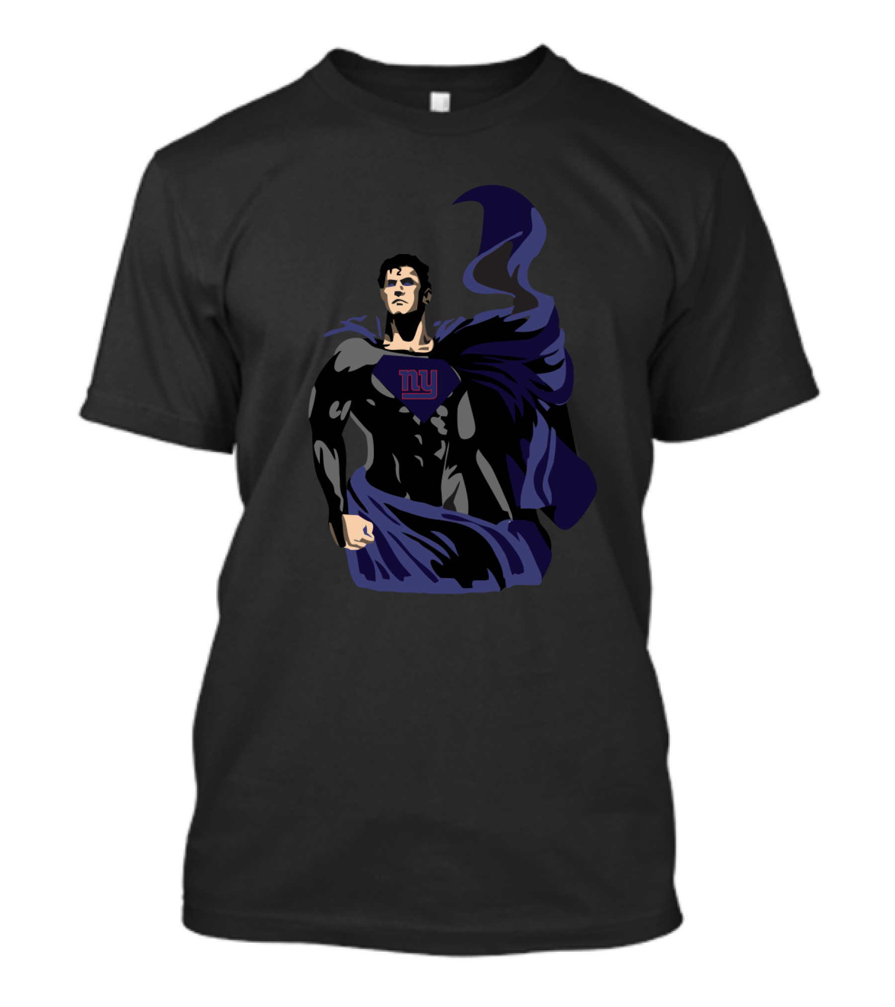 Superman New York Giants Comic Style Fan T-Shirt