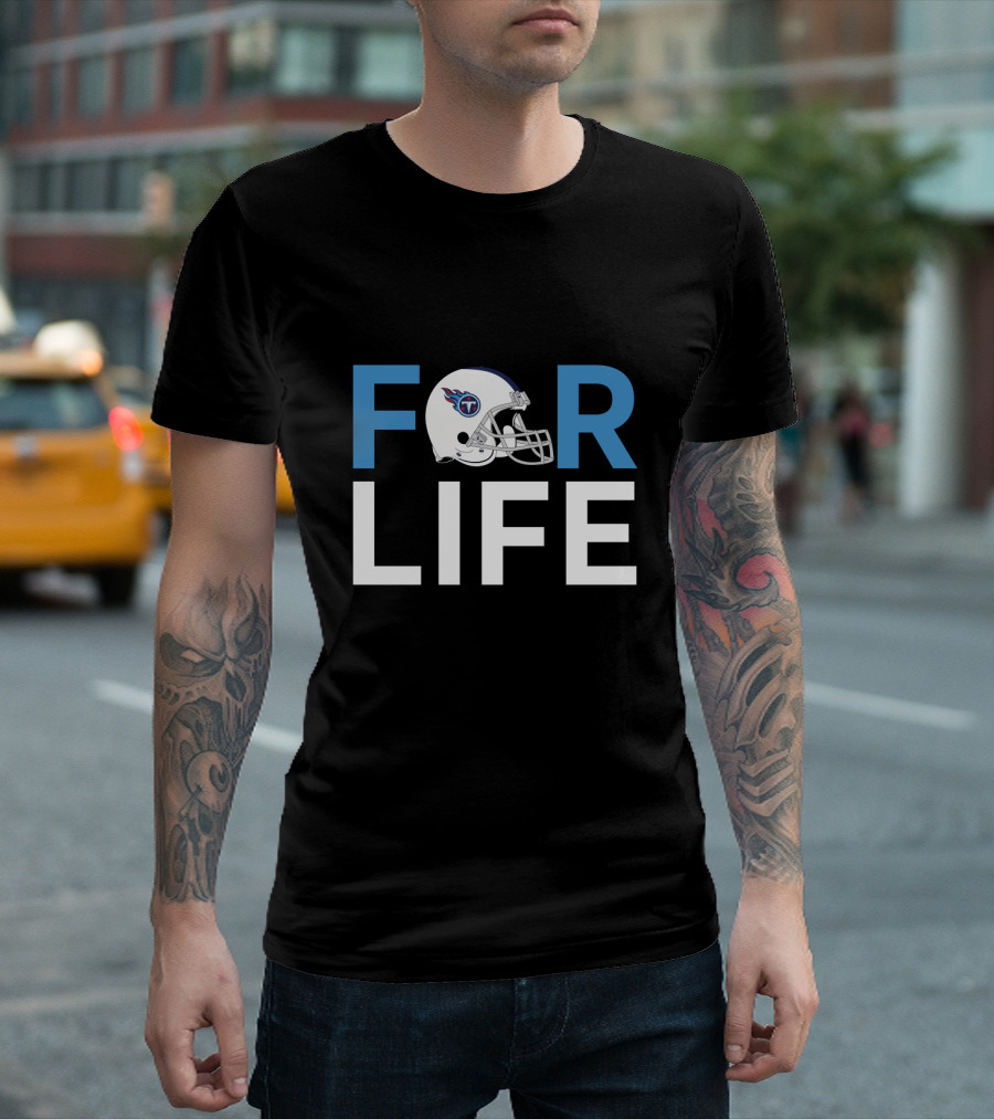 Tennessee Titans Helmet For Life Fans T-Shirt