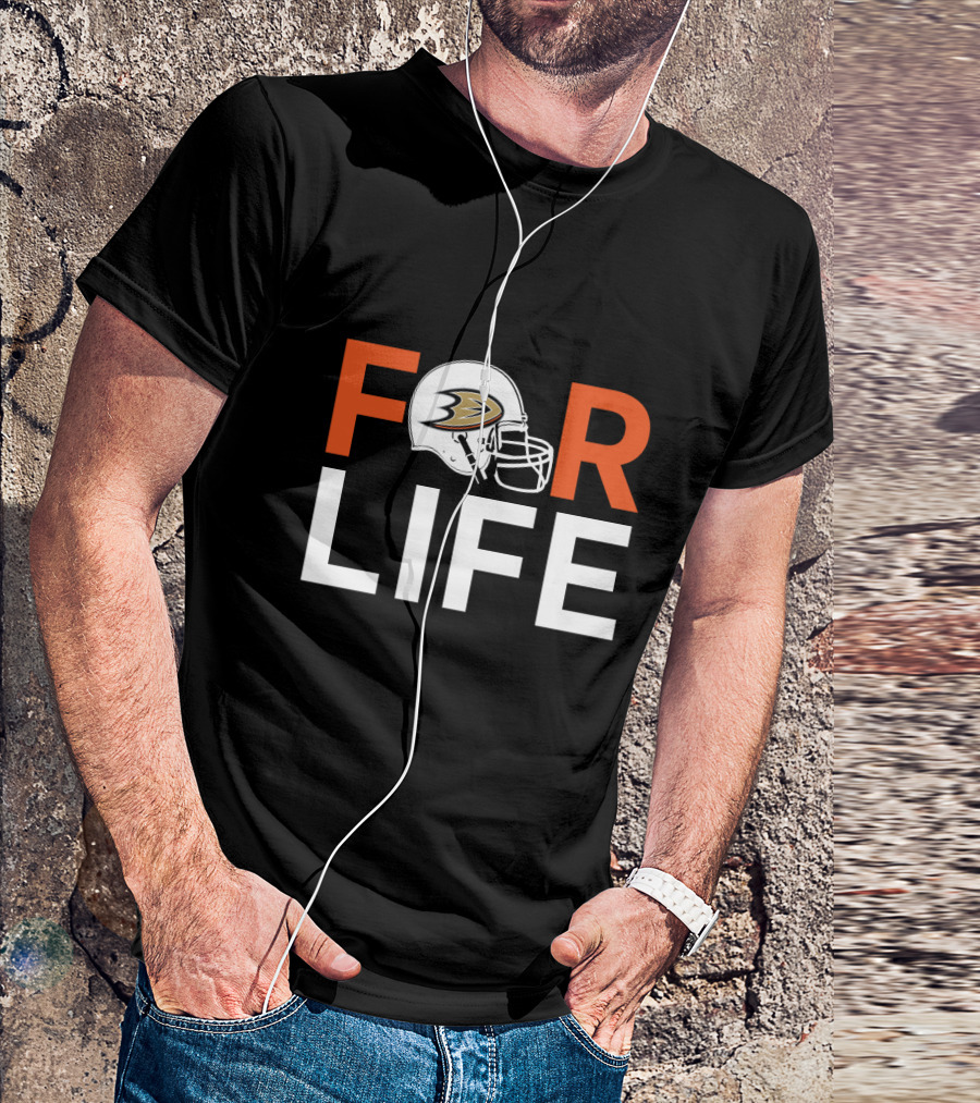 Anaheim Ducks Helmet For Life T-Shirt
