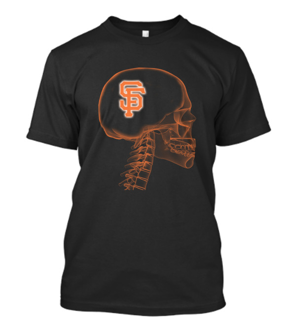 San Francisco Giants Skull Brain Halloween T-Shirt