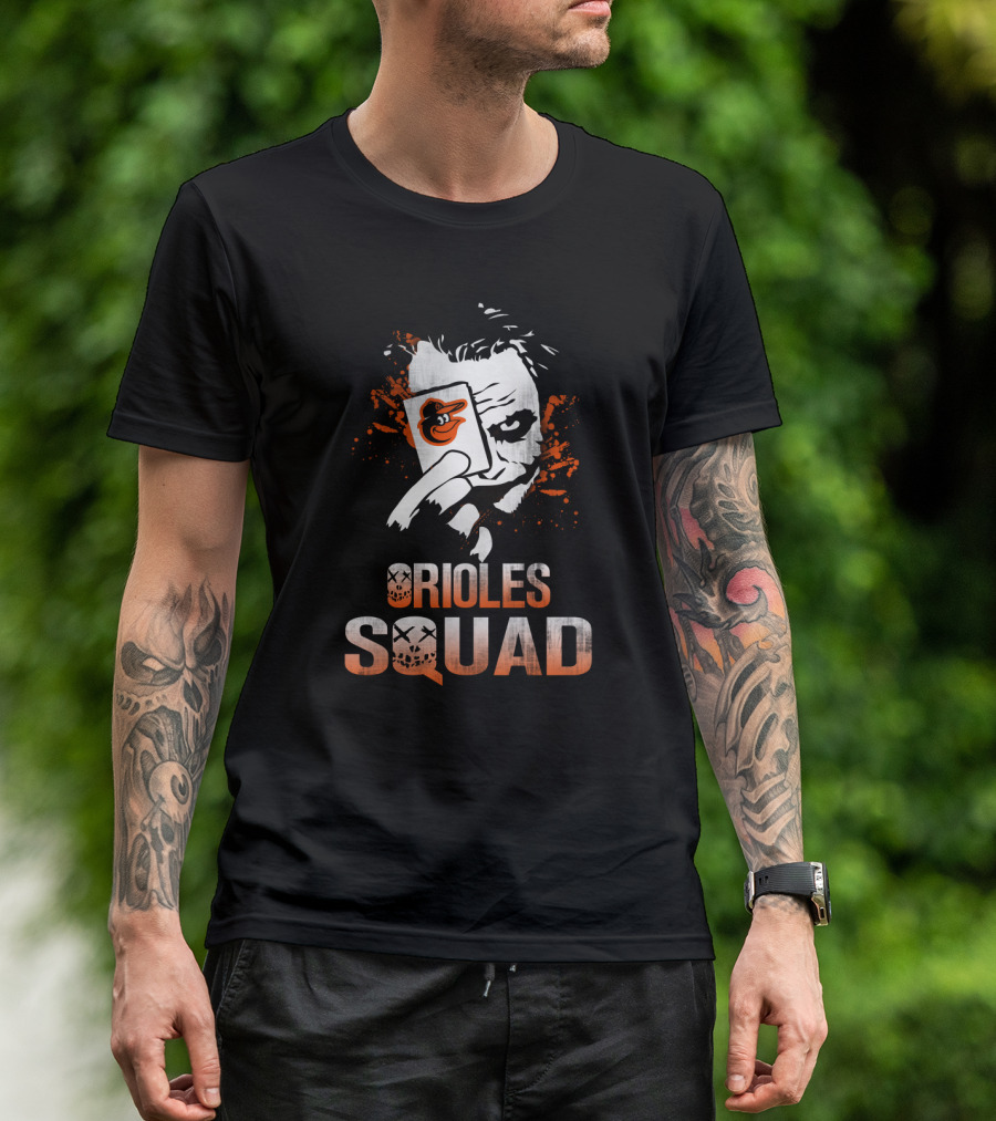 Orioles Squad Joker Baltimore Orioles Fans Playing Card T-Shirt