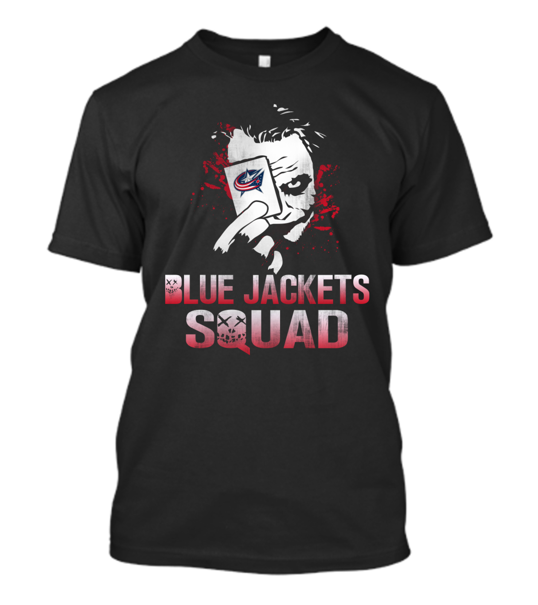 Blue Jackets Squad Joker Style Columbus Blue Jackets Fans T-Shirt