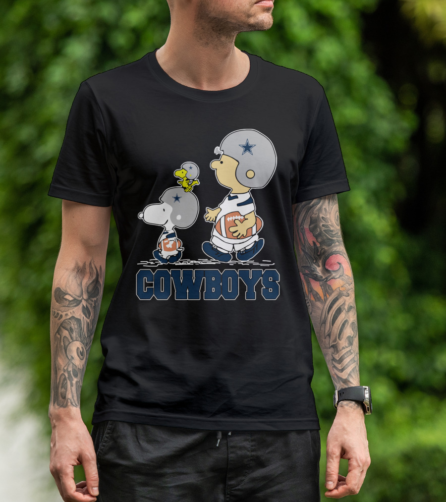 Cowboys Snoopy And Friends Dallas Football Fans T-Shirt