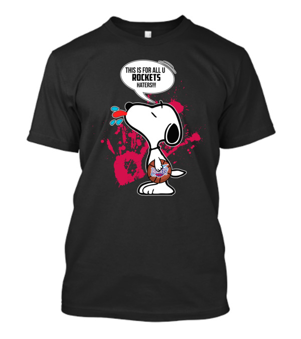 Snoopy Rockets Haters Houston Basketball Fans T-Shirt