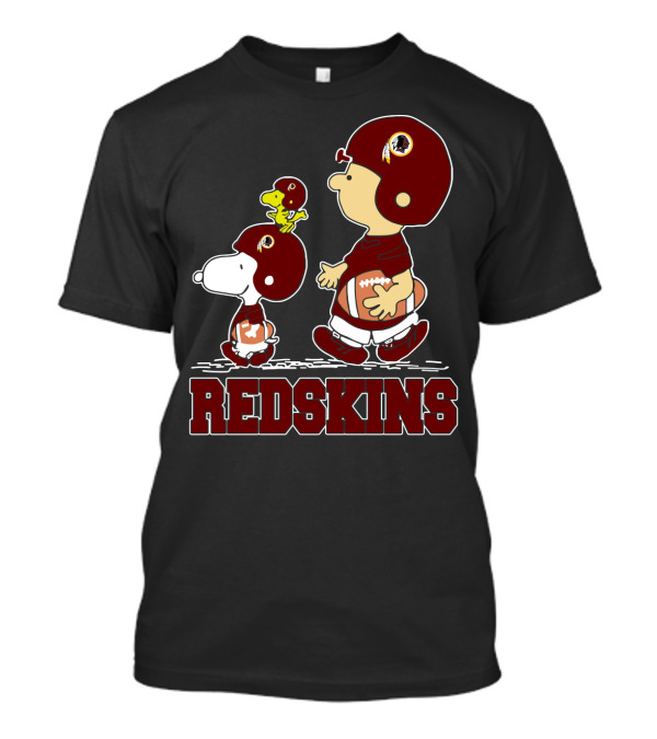 Snoopy And Woodstock Washington Redskins Football Fans T-Shirt