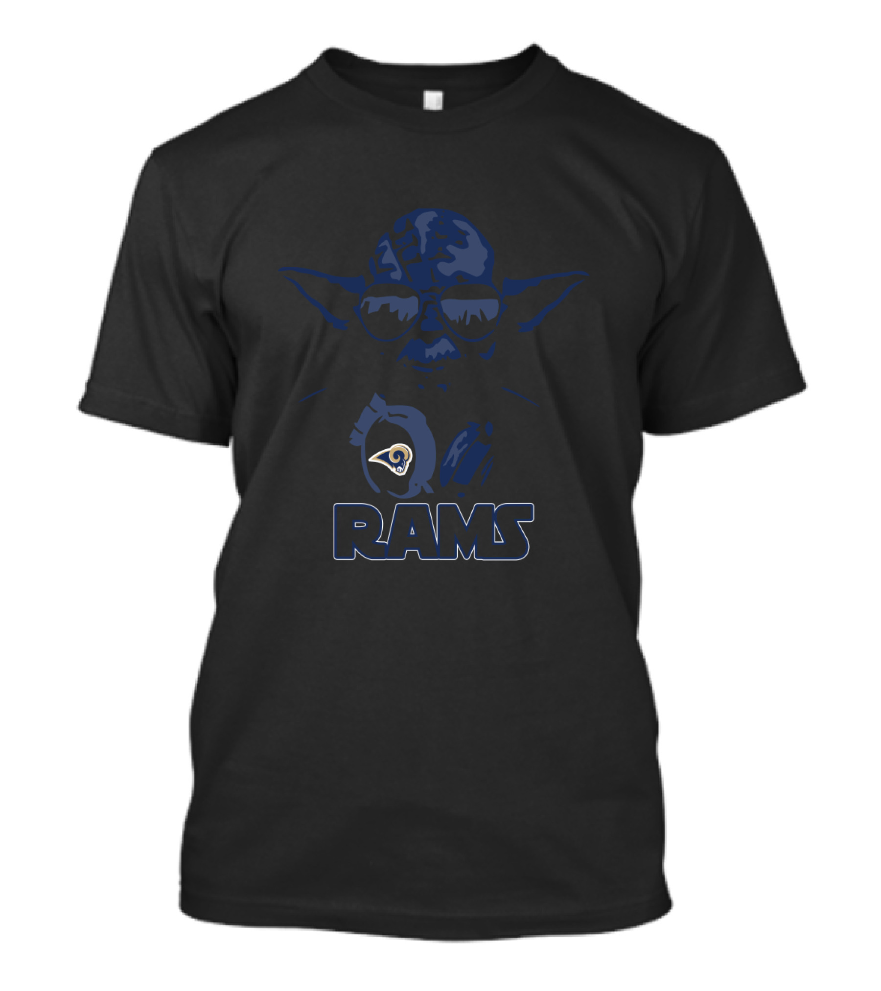 Yoda Star Wars Rams Los Angeles Fans T-Shirt