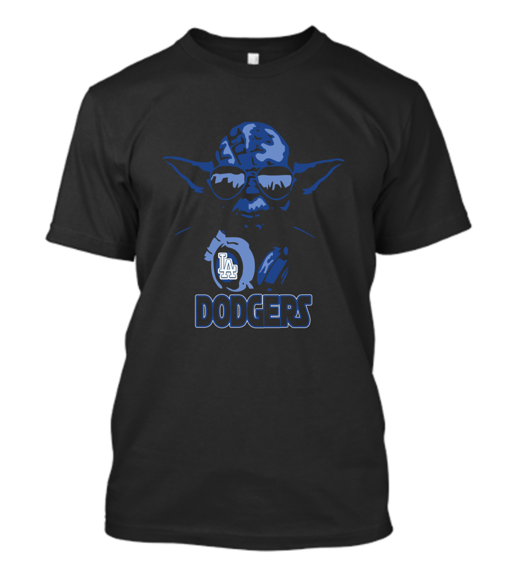 Yoda Los Angeles Dodgers Crossover For Star Wars And Baseball Fans T-Shirt