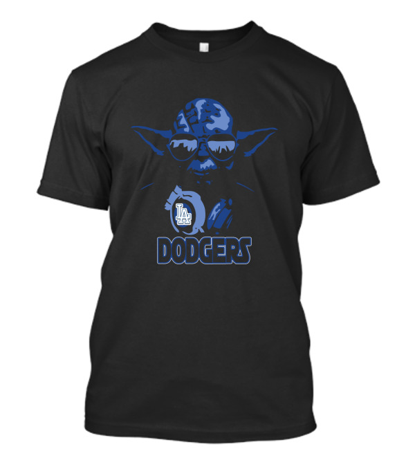 Yoda Los Angeles Dodgers Crossover For Star Wars And Baseball Fans T-Shirt