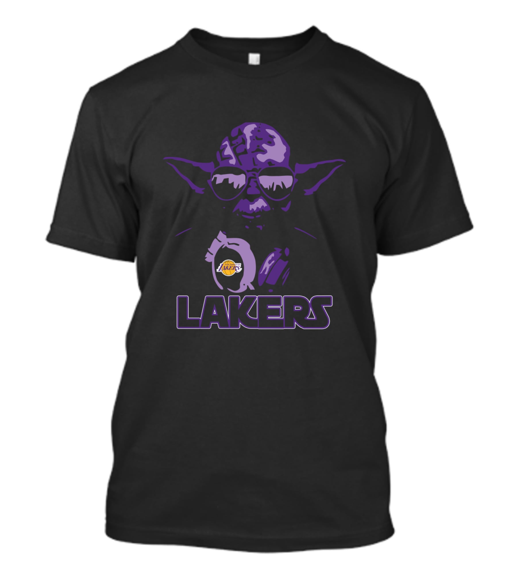 Lakers Yoda Star Wars Los Angeles Fans T-Shirt