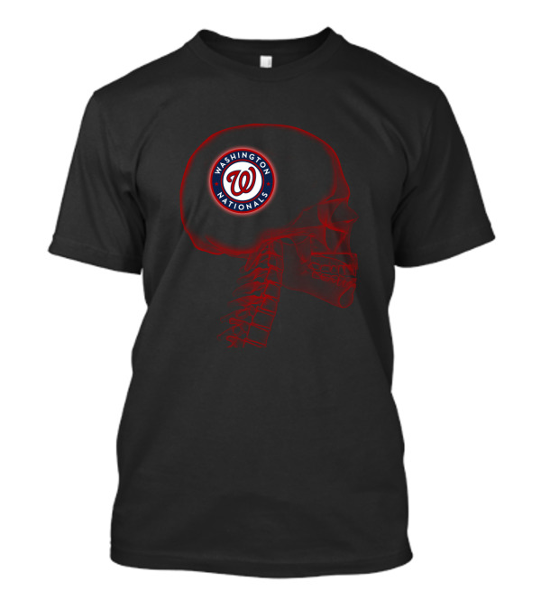 Washington Nationals Brain Skull Halloween T-Shirt