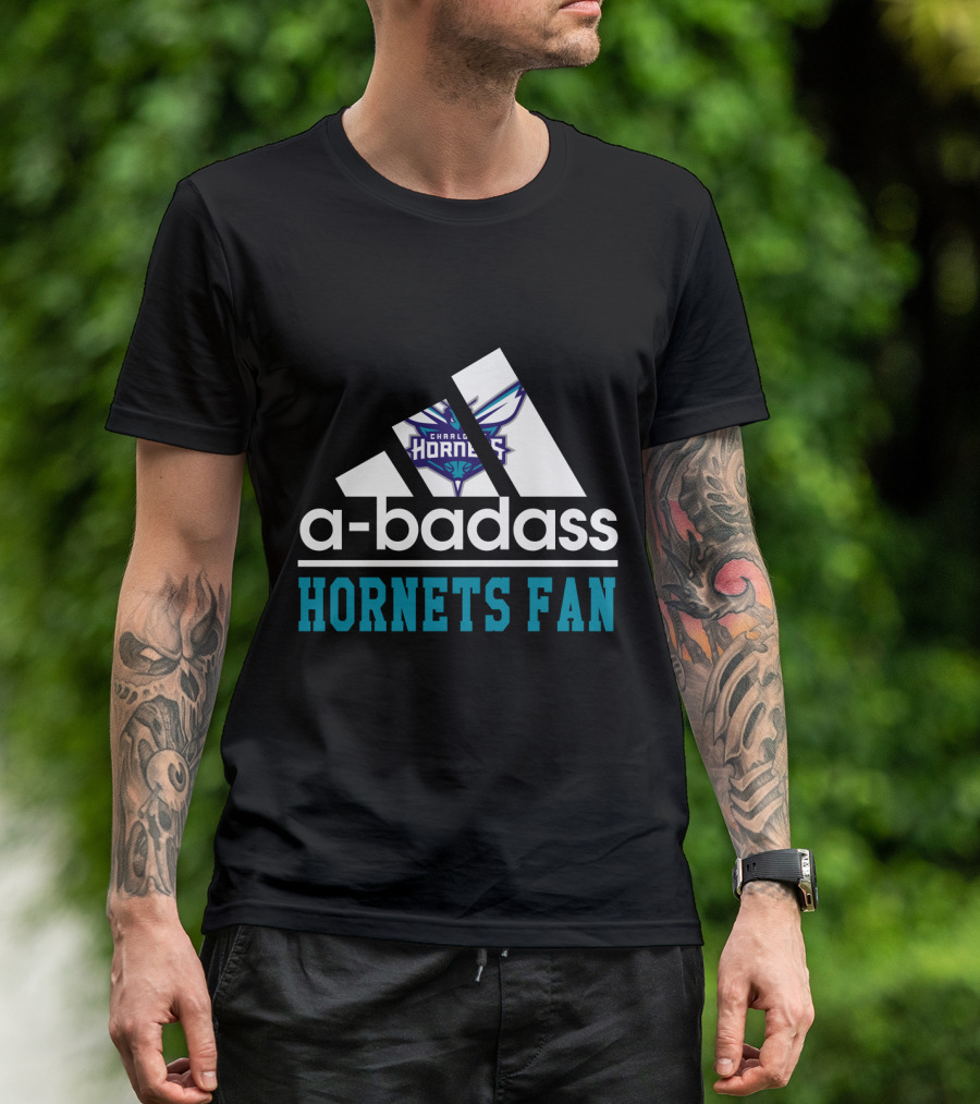 Charlotte Hornets Badass Hornets Fan T-Shirt