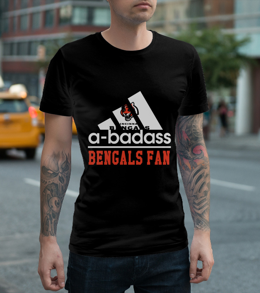 Cincinnati Bengals A-Badass Bengals Fan T-Shirt