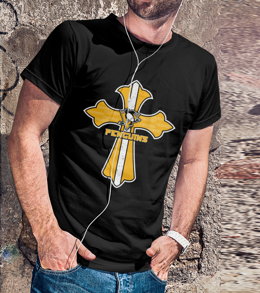 Penguins Cross For Jesus And Pittsburgh Penguins Fans T-Shirt