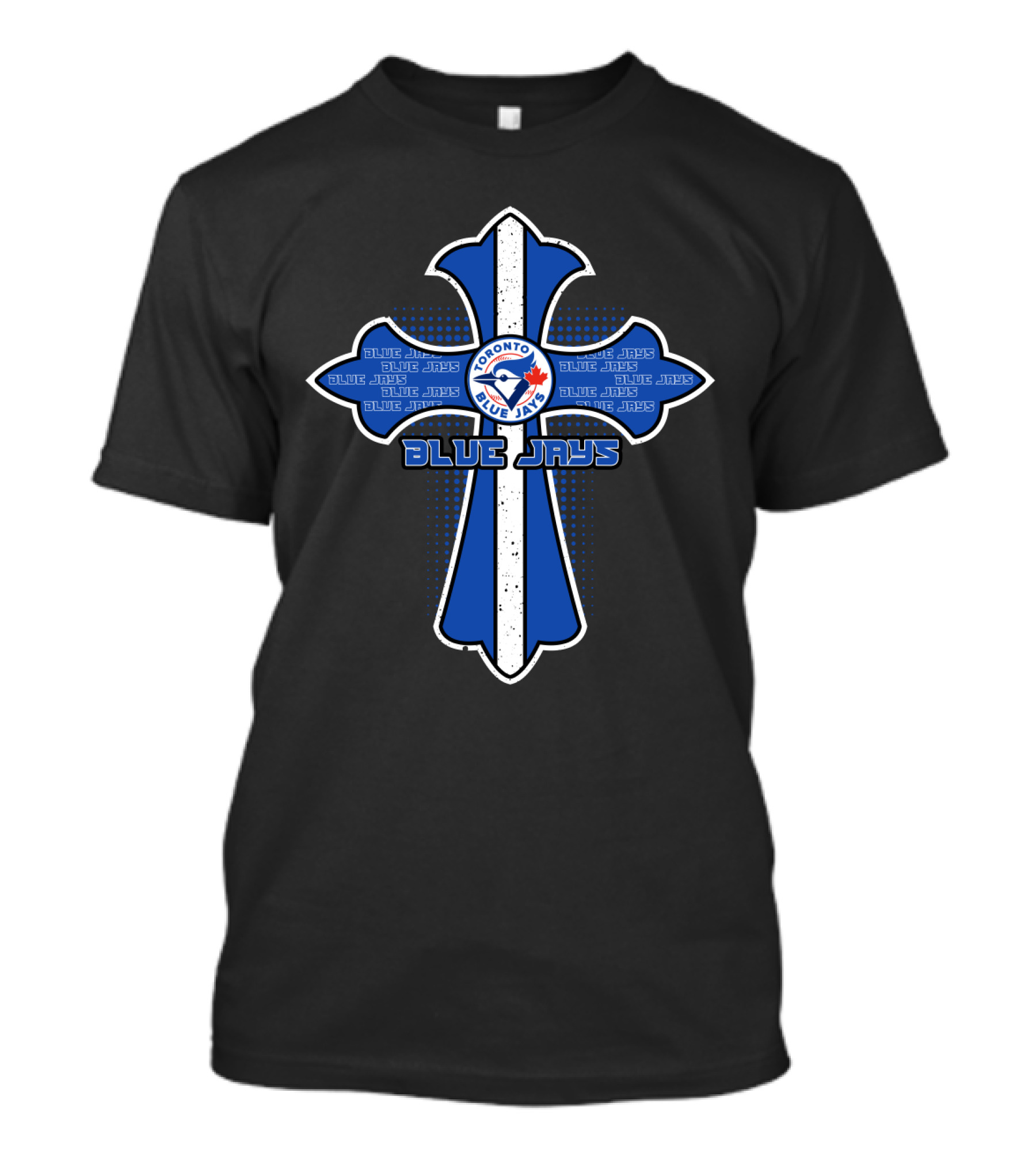 Toronto Blue Jays Fans Cross Featuring Blue Jays T-Shirt