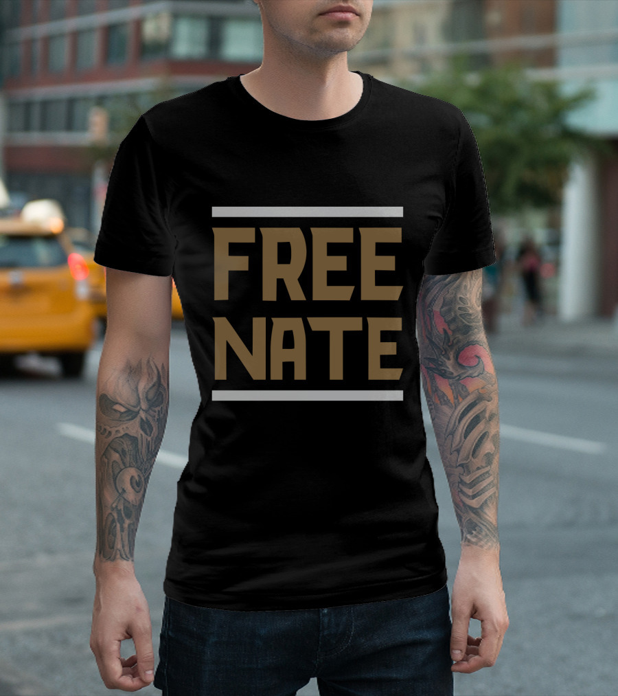 Free Nate Ice Hockey Movement T-Shirt