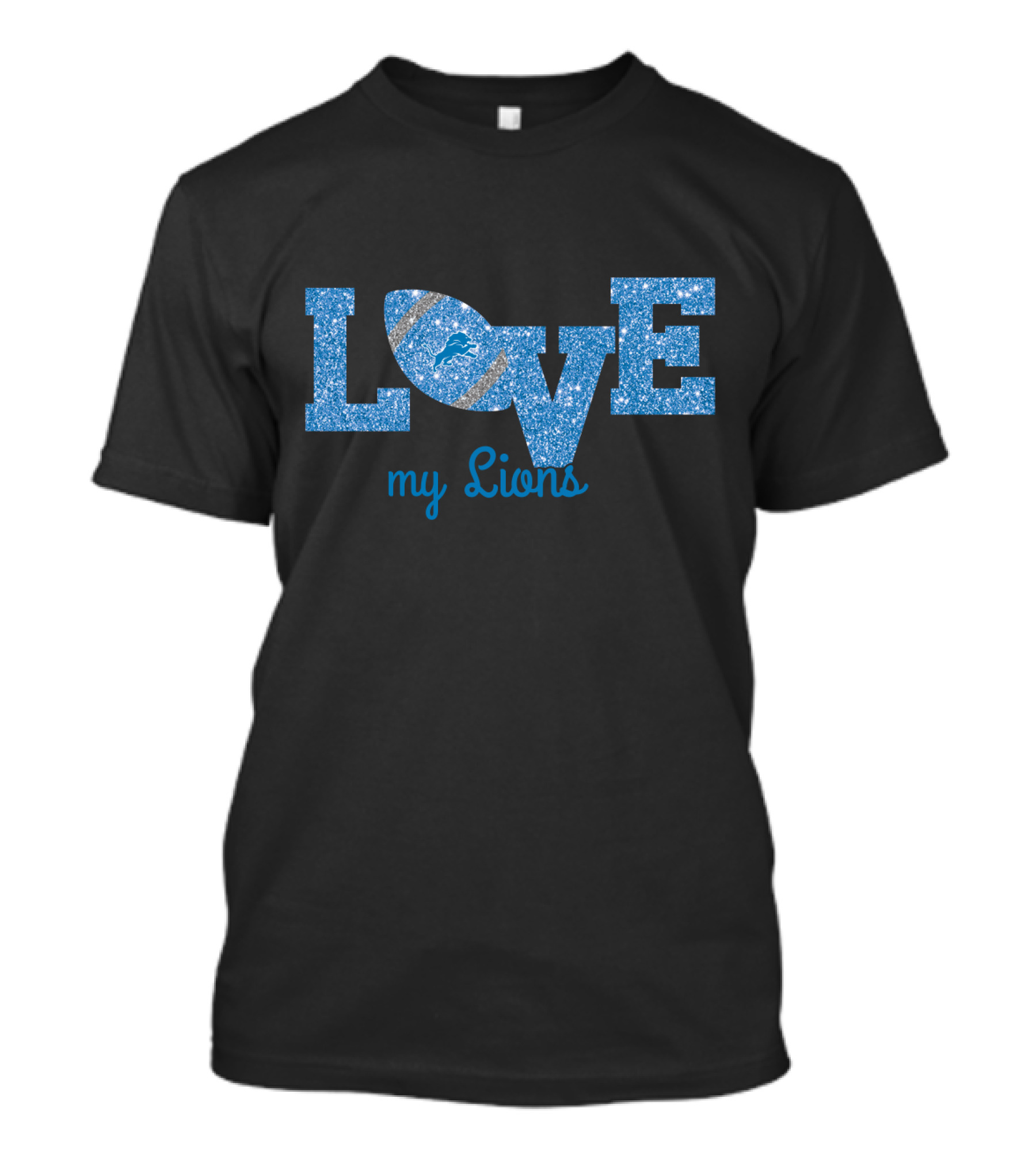 Love My Lions Football Detroit Lions Fans T-Shirt