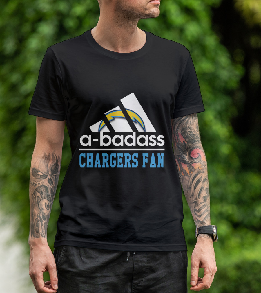 A-Badass Los Angeles Chargers Fan T-Shirt
