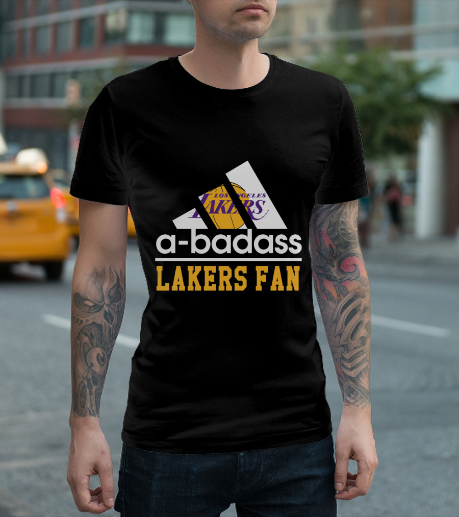 Los Angeles Lakers A-Badass Lakers Fan T-Shirt