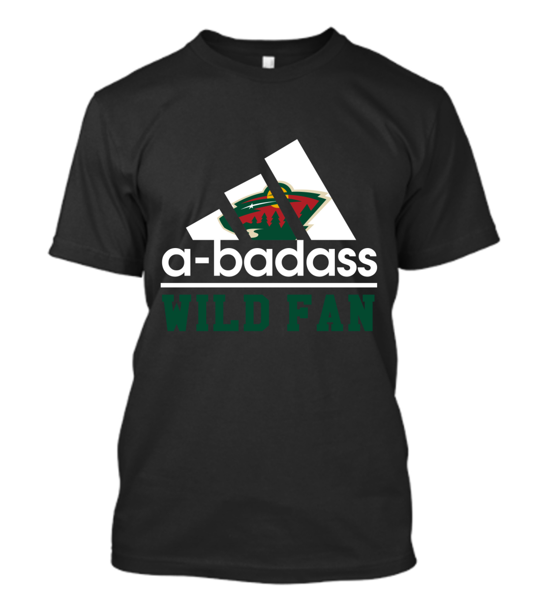 A-Badass Minnesota Wild Fan Hockey Enthusiast T-Shirt