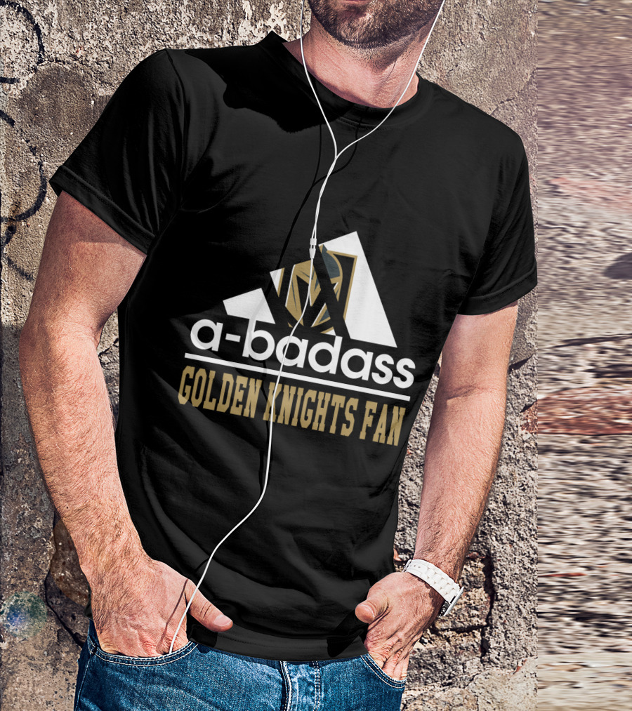 A-Badass Golden Knights Fan T-Shirt