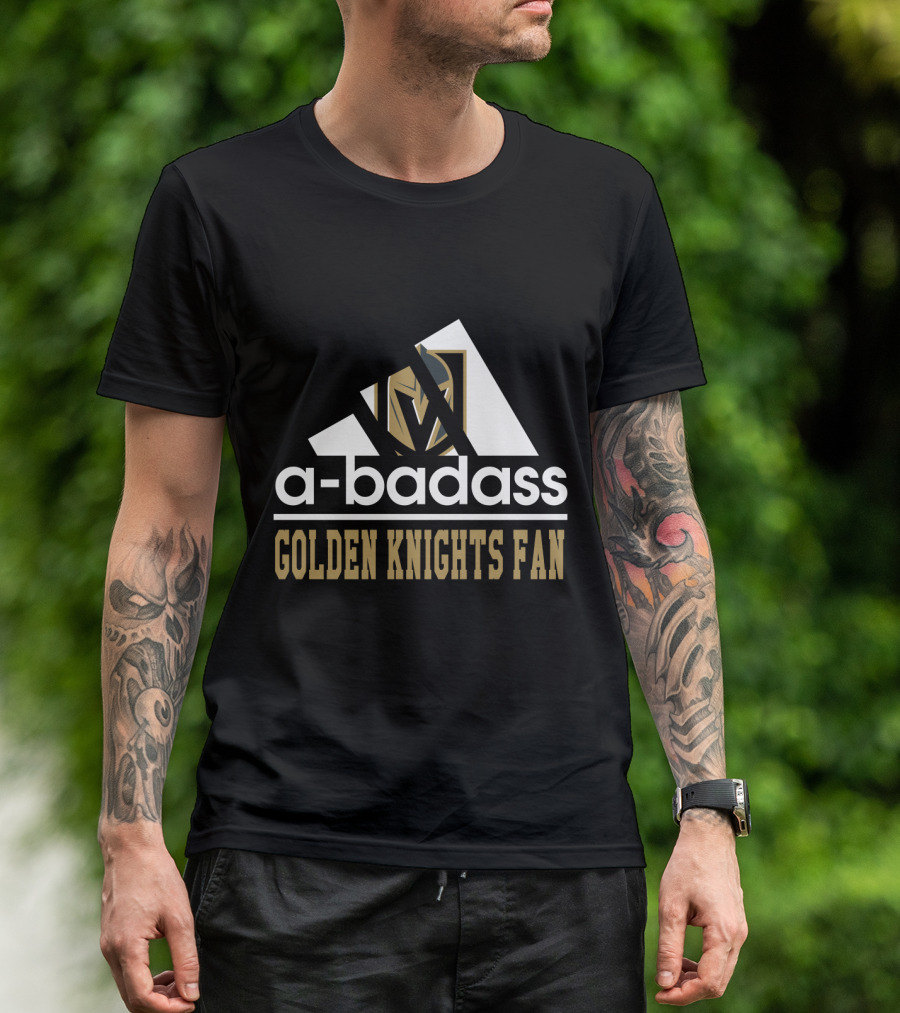 A-Badass Golden Knights Fan T-Shirt