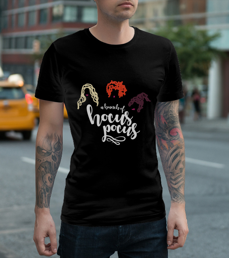 A Bunch of Hocus Pocus with Iconic Hair Silhouettes of Three Sisters T-Shirt