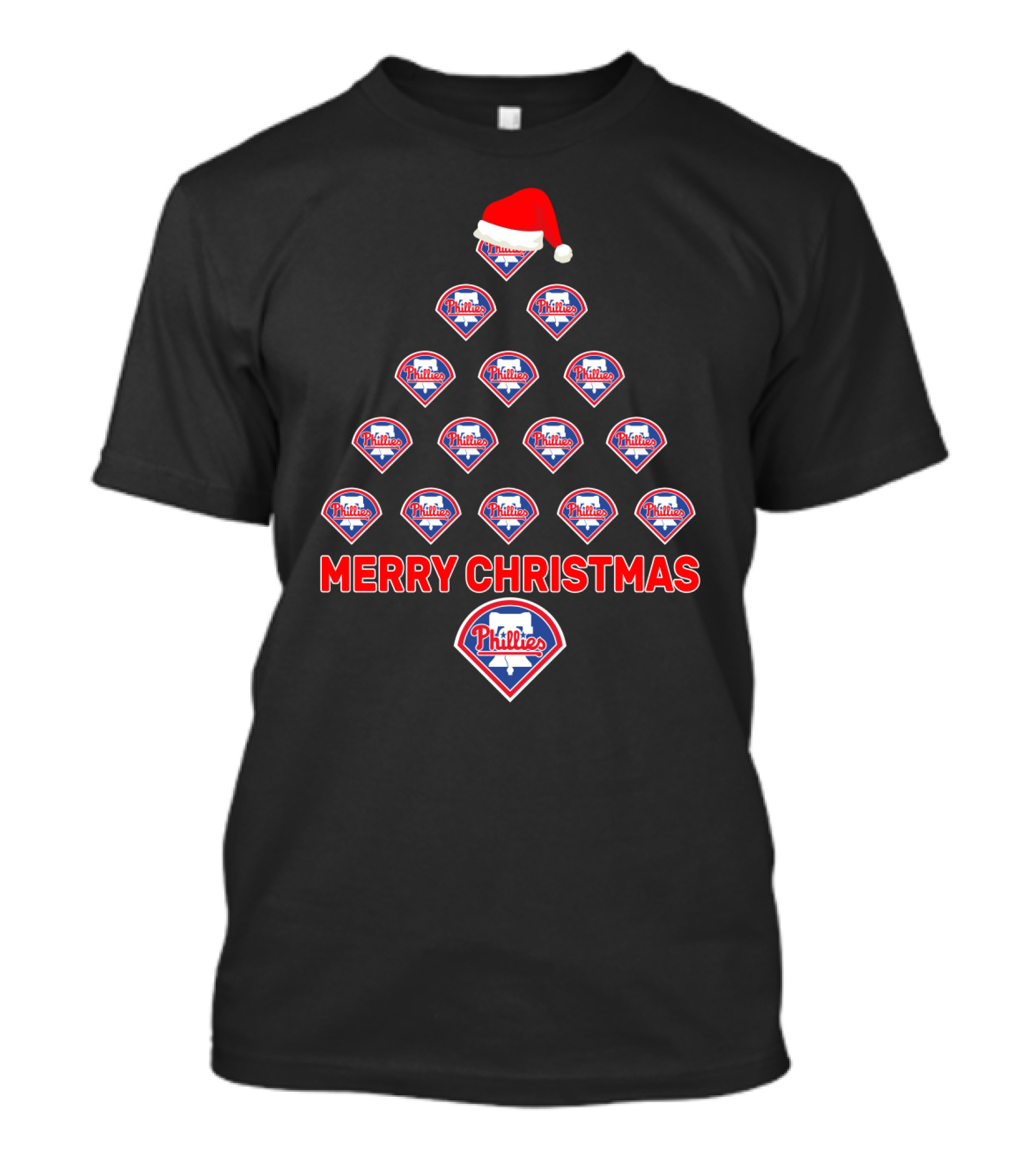 Merry Christmas Philadelphia Phillies Tree T-Shirt