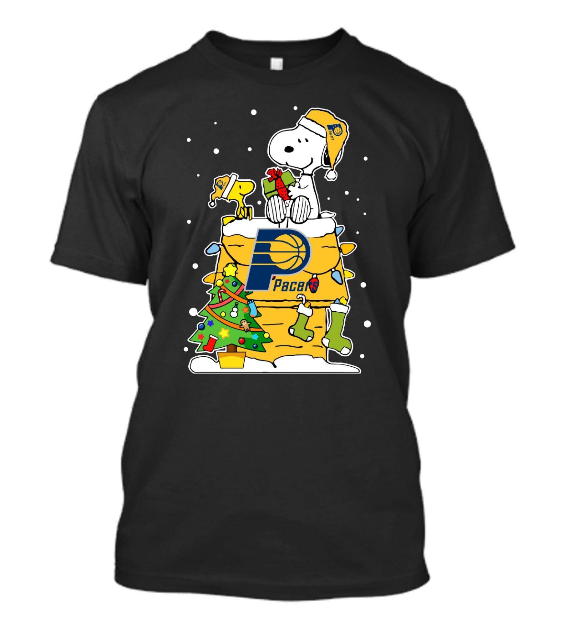 Indiana Pacers Snoopy Christmas Peanuts Lover T-Shirt
