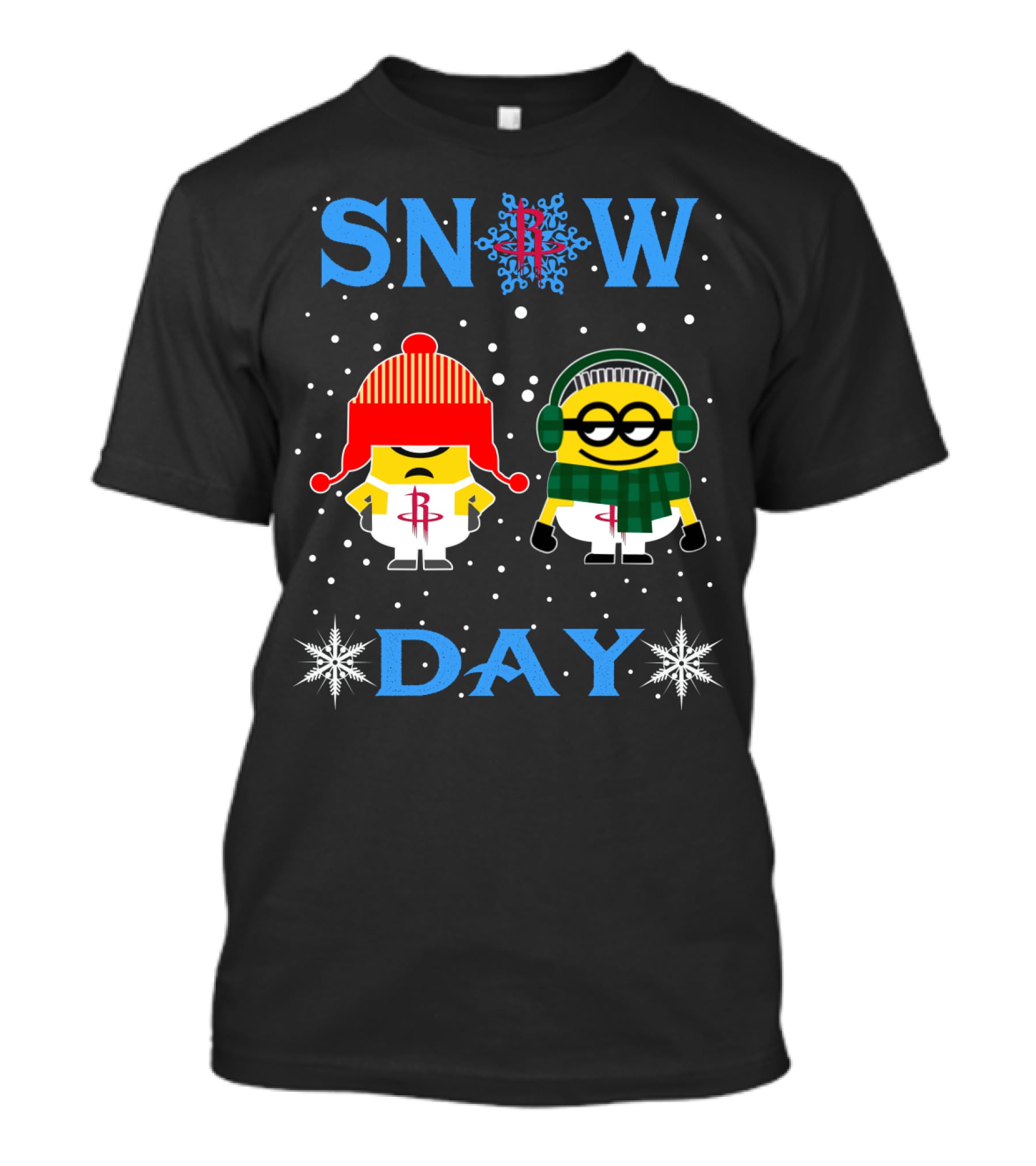 Snow Day Houston Rockets Minion Fans T-Shirt