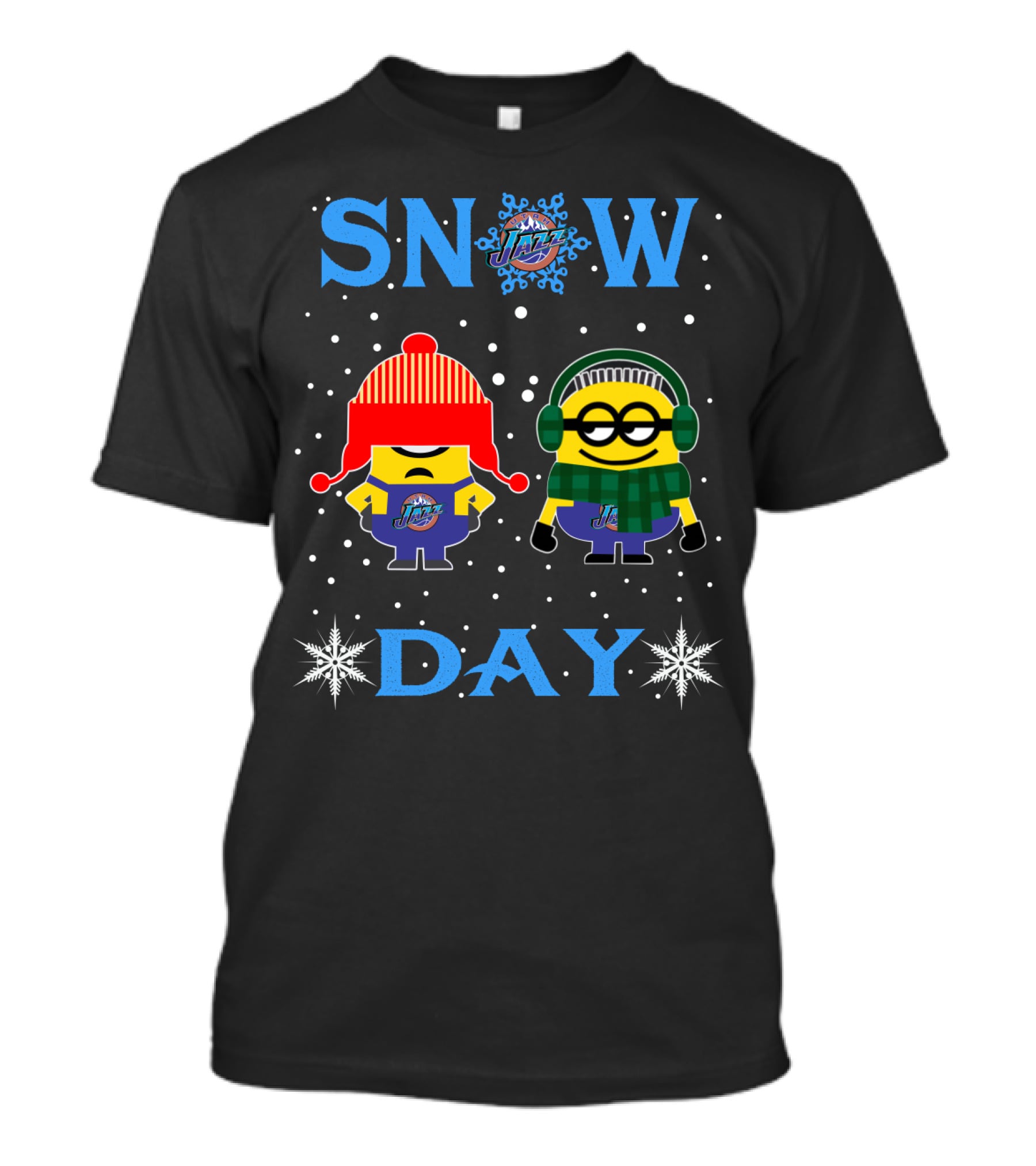 Snow Day Utah Jazz Minion Fans T-Shirt