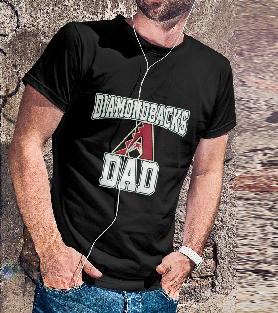 Arizona Diamondbacks Dad Fan Pride With Bold Team T-Shirt