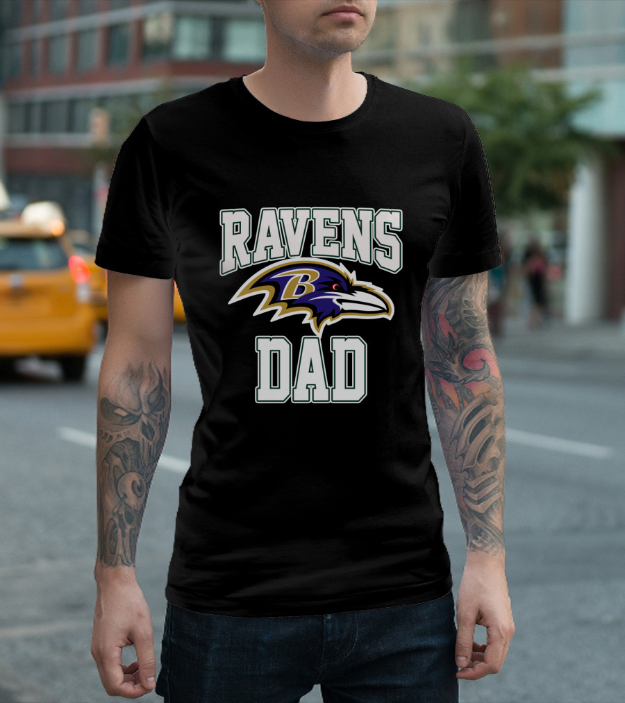 Baltimore Ravens Dad Father's Day Gift T-Shirt