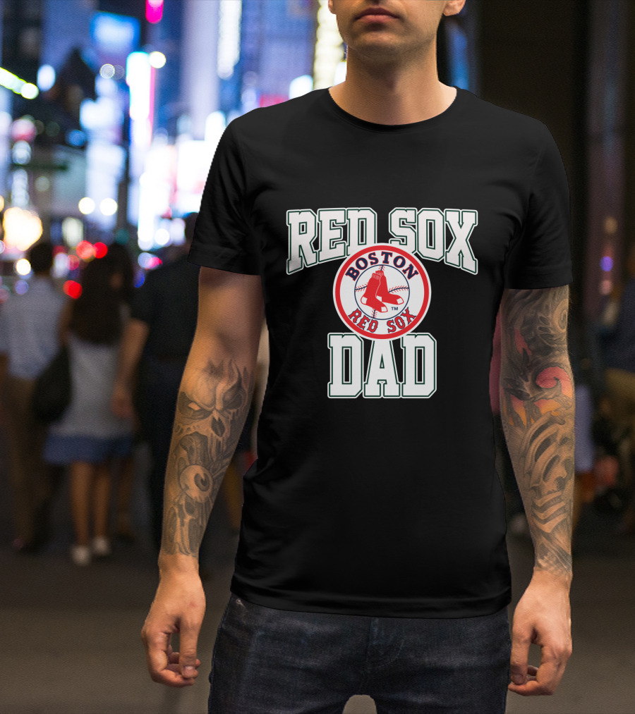 Boston Red Sox Dad Baseball Fan T-Shirt