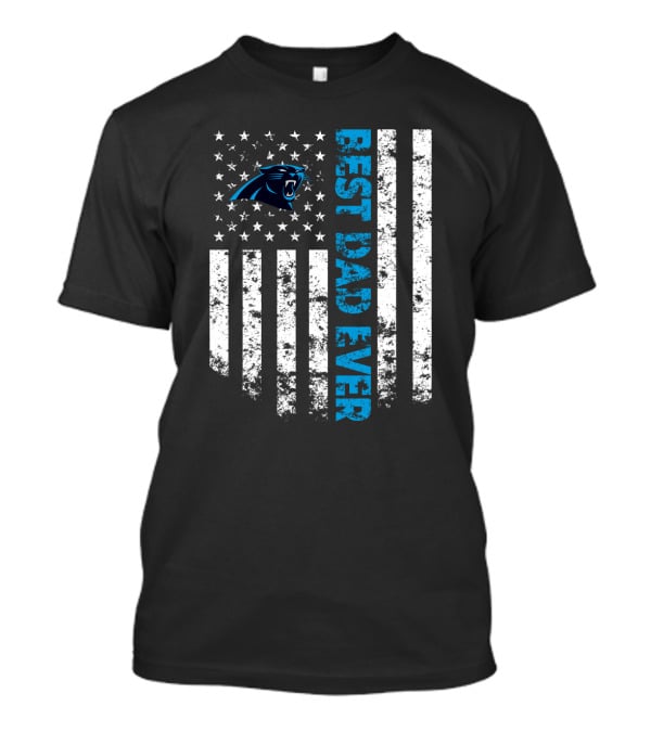 Best Carolina Panthers Dad Ever Stars And Stripes T-Shirt