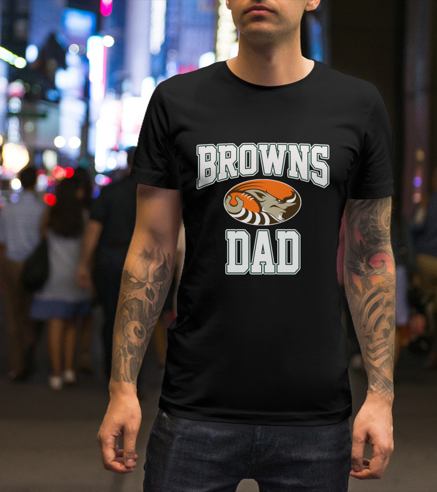 Cleveland Browns Dad Tiger Father's Day T-Shirt