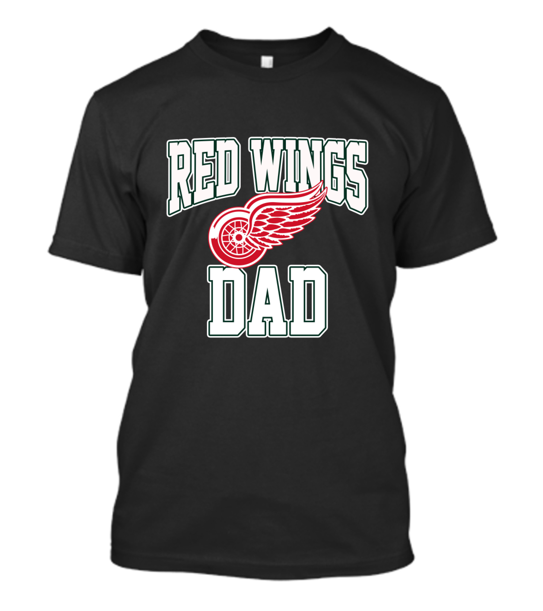 Red Wings Dad Detroit Iconic Hockey T-Shirt